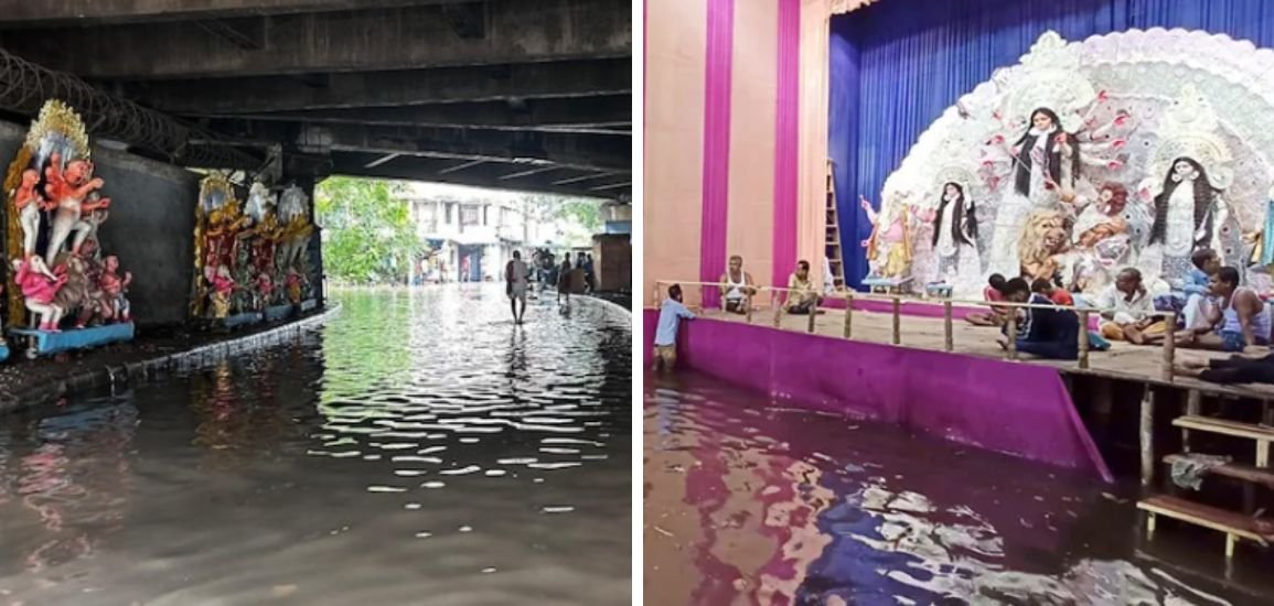 Heavy Rain Lashes Kolkata: 5 Dead, City Paralyzed Ahead of Durga Puja