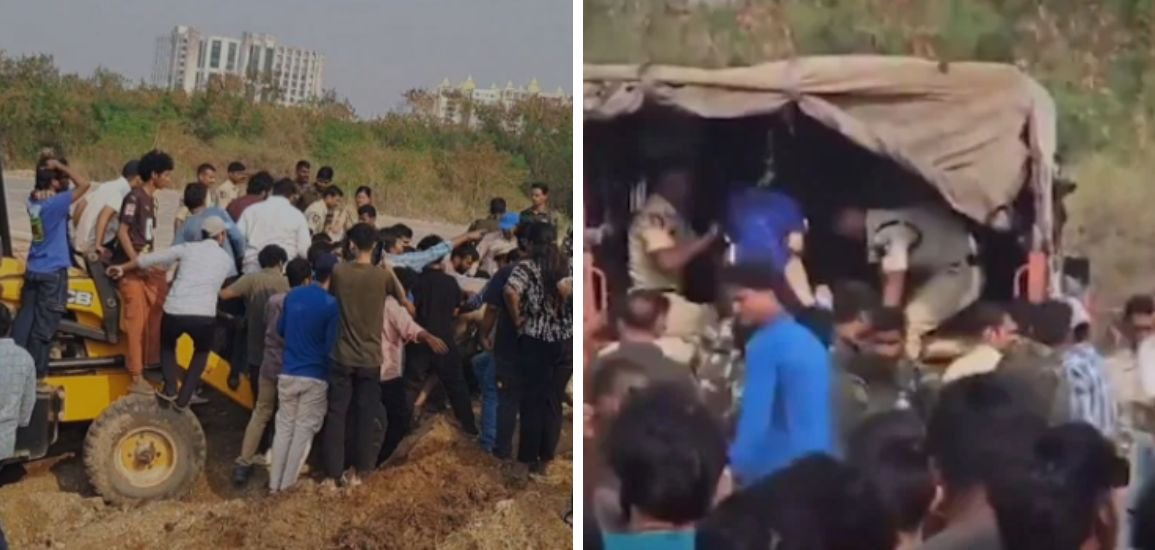 Students at Hyderabad University Protest Bulldozer, Fear Environmental Damage