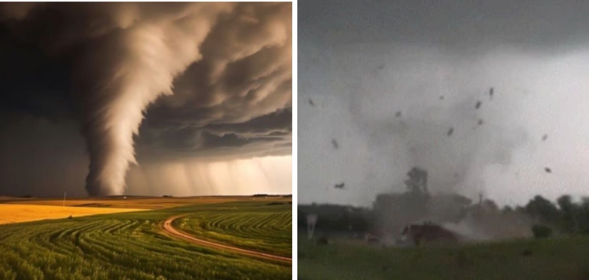 In a Viral Video, A Strong Arkansas Tornado Destroys Trees and Homes.