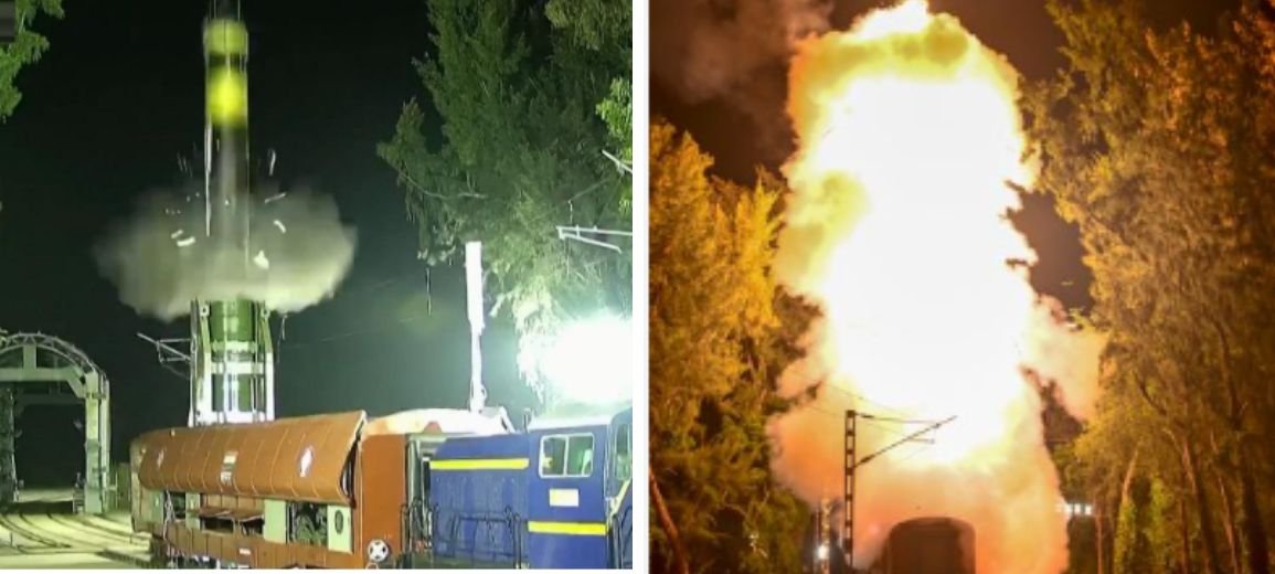 India Successfully Tests Agni-Prime Missile from Rail-Based Mobile Launcher