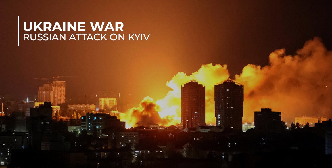 Kyiv hit by heavy Russian missile, drone assault amid air defence operations