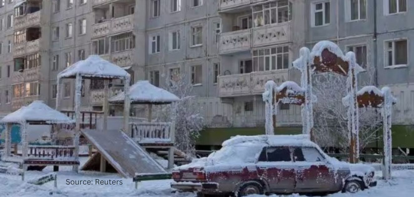 Temperature Dives Down to ? 50 Degrees Celsius in Yakutsk, the Coldest City in Russia